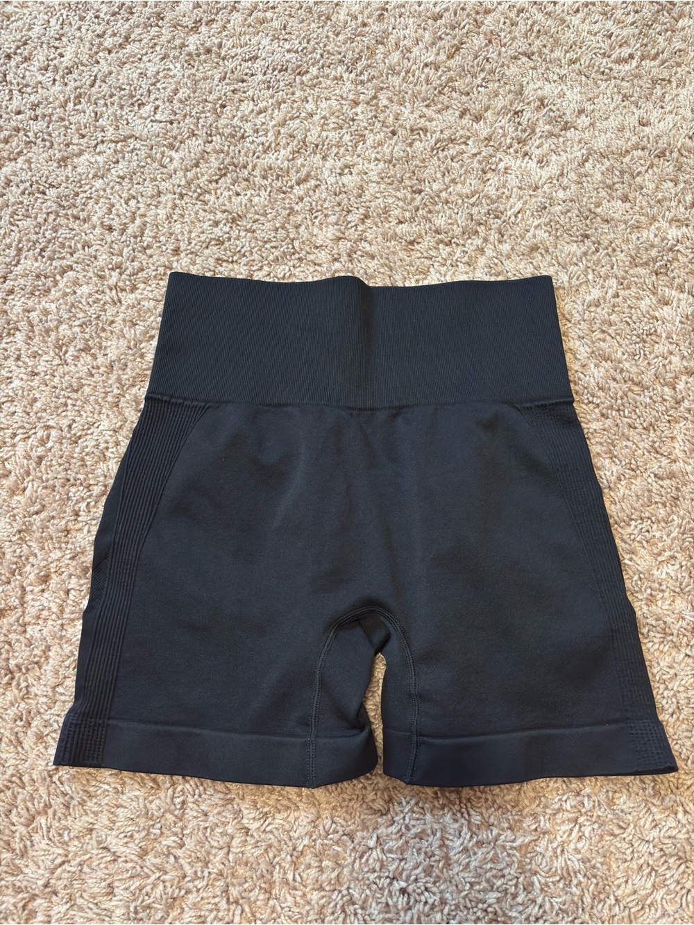 High-Waist Black Seamless Women's Bike Shorts
